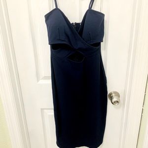 Windsor Cut Out Mini Blue Dress